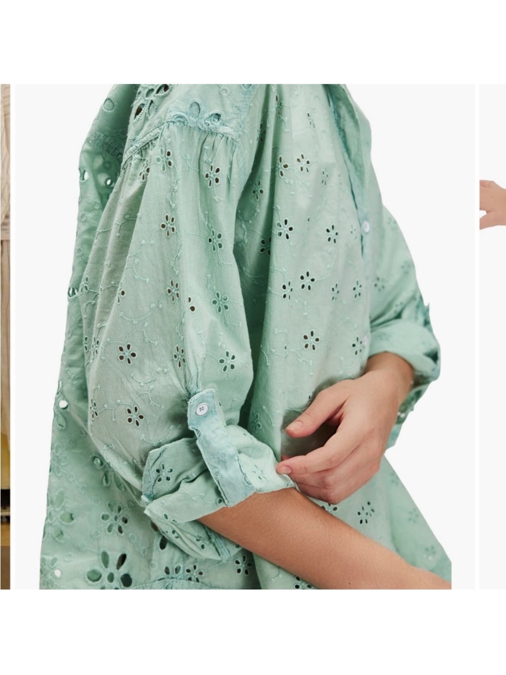We the Free Mae Washed Eyelet Shirt